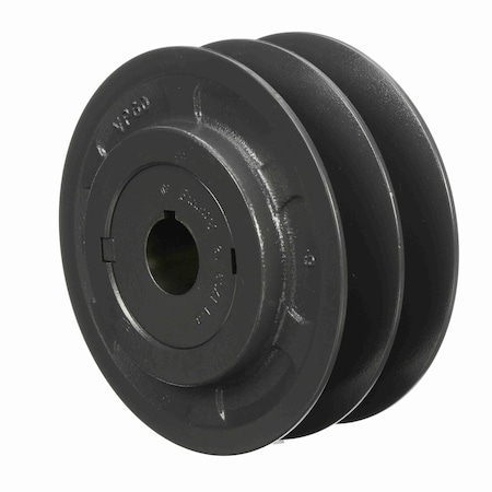 Browning 2 Groove Cast Iron Finish Bore Fhp Variable Pitch Sheave, 2VP60X 1 3/8 2VP60X 1 3/8